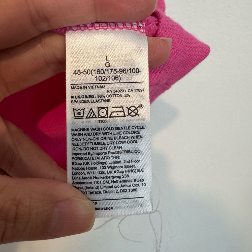 GAP Pink Boxy Cropped Polo Short Sleeve Shirt - Picture 5 of 6